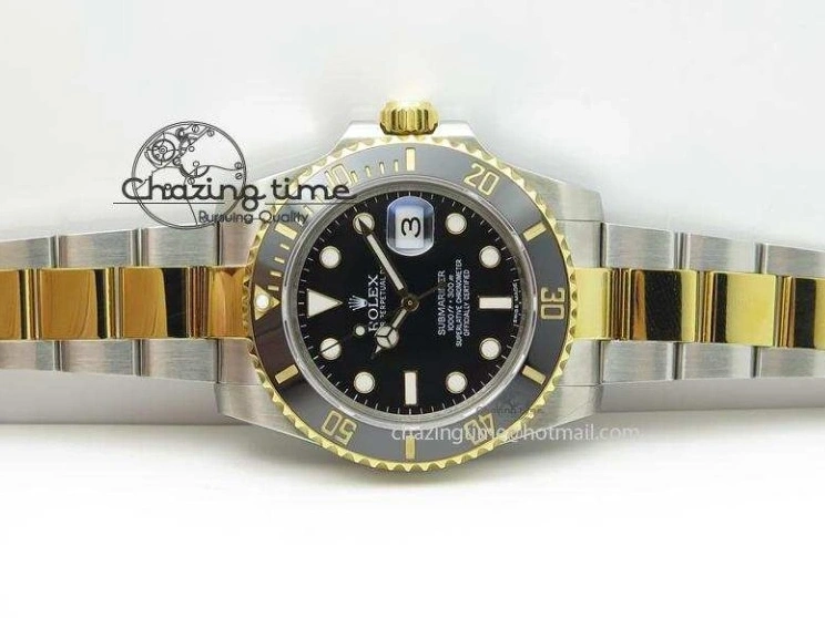 AAA Replica Watches SS Best LN Edition 116613 ETA Submariner Black 3986 YG Bracelet Bp-Maker RelaxedFit On Dial 0117